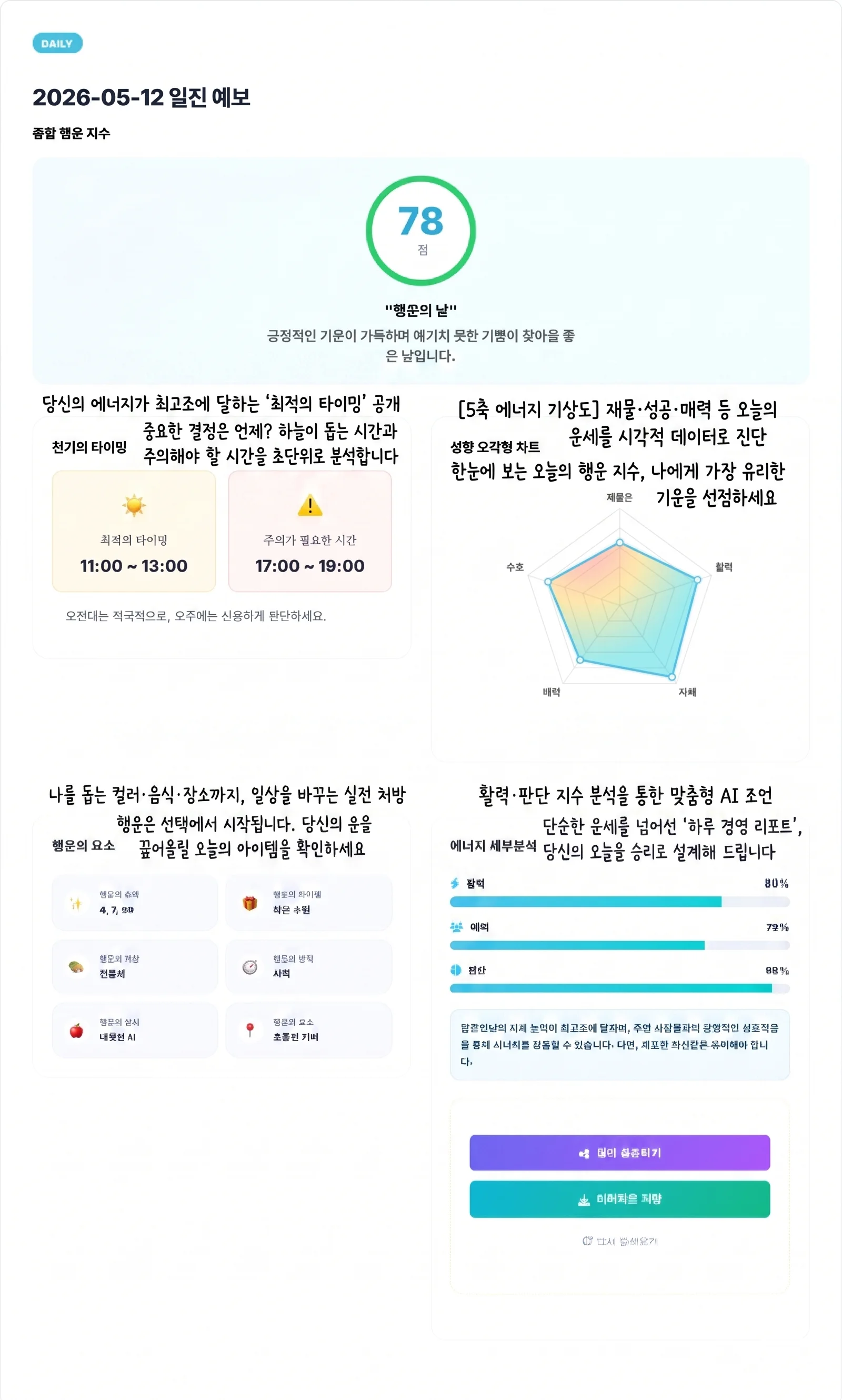 Daily Fortune Sample